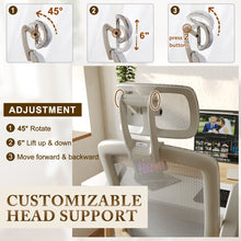 将图片加载到图库查看器,GABRYLLY Ergonomic Office Chair, High Back Home Desk Chair with Flip-Up Arms, Woodgrain Decorative(GY01-NT)