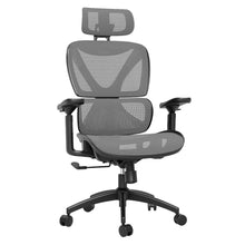 将图片加载到图库查看器,GABRYLLY Ergonomic Office Chair, Big and Tall Mesh Chair with 3D Headrest, 3D Armrests, 3-Level Tilt Back, and Lumbar Support for Work, Home (GY1094G, grey)