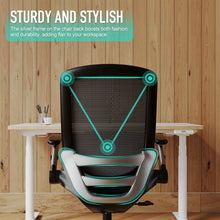 将图片加载到图库查看器,GABRYLLY Ergonomic Office Chair, Mesh Desk Chair - Lumbar Support and Adjustable Flip-up Arms, Soft Wide Seat, 90-120° Tilt, High Back Home Ergonomic Chairs Swivel Task Chair, Easy Assemble(GYB01-M)