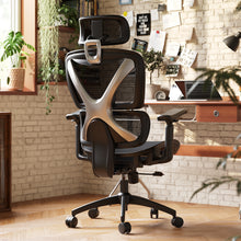 将图片加载到图库查看器，GABRYLLY Ergonomic Office Chair, Big and Tall Mesh Chair with 3D Headrest, 3D Armrests, 3-Level Tilt Back, and Lumbar Support for Work, Home (GY1094B, black)
